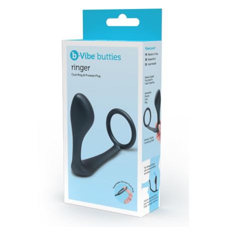 B-VIBE RINGER COCK RING & PLUG