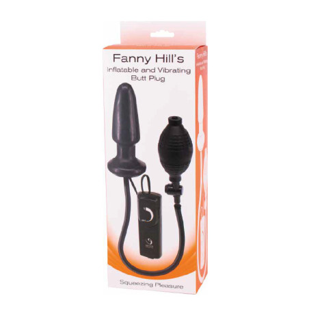 FANNY HILLS INFLATABLE AND VIBRATING BUTT PLUG BLACK