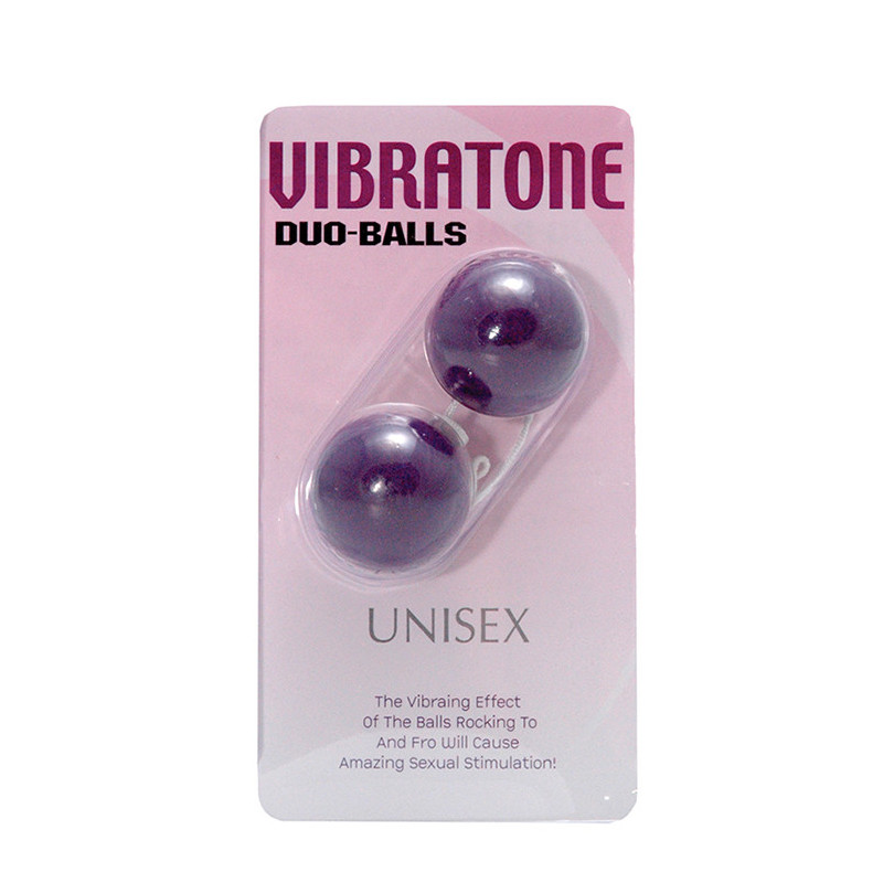 VIBRATONE DUO BALLS PURPLE BLISTERCARD