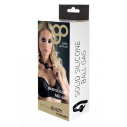 GP SOLID SILICONE BALL GAG BLACK