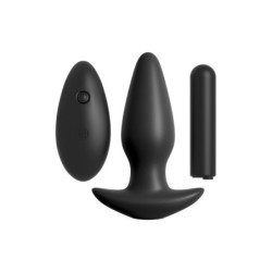 ANAL FANTASY COLLECTION COLLECTION REMOTE CONTROL SILICONE PLUG BLACK