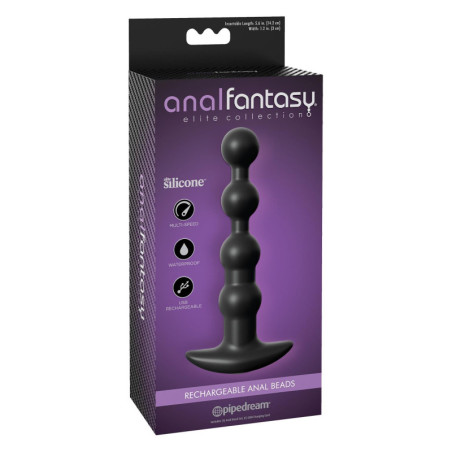 ANAL FANTASY ELITE RECHARGEABLE ANAL BEADS BLACK