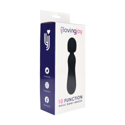 Loving Joy 10 Functie Magische Toverstaf Vibrator Zwart