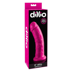 DILLIO 8 INCH DILDO PINK