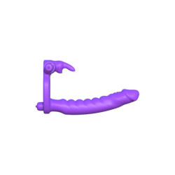 FANTASY C-RINGZ SILICONE DOUBLE PENETRATOR RABBIT PURPLE