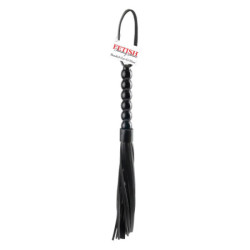 FETISH FANTASY SERIES BEADED CAT-O-NINE TAILS BLACK