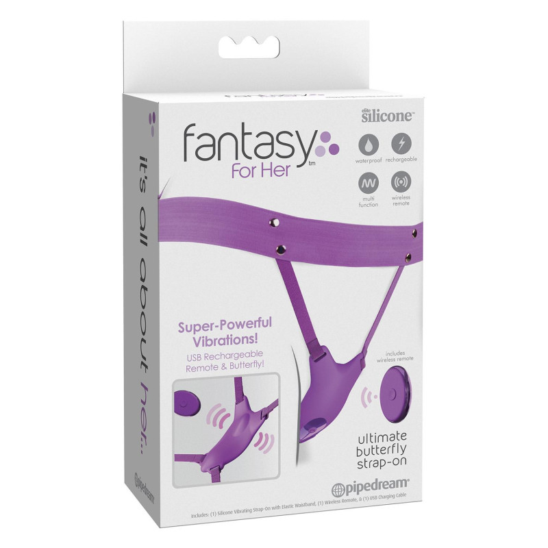 FANTASY FOR HER ULTIMATE BUTTERFLY STRAP-ON PURPLE