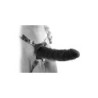 FETISH FANTASY EXTREME 7 INCH SILICONE HOLLOW STRAP-ON BLACK