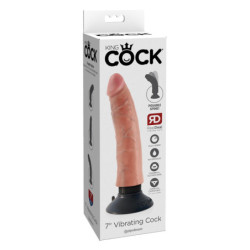 KING COCK 7 INCH VIBRATING COCK LIGHT