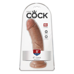 KING COCK 8 INCH COCK TAN