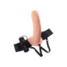 FETISH FANTASY SERIES 8 INCH VIBRATING HOLLOW STRAP-ON LIGHT