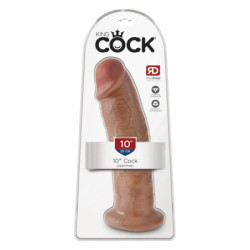 KING COCK 10 INCH COCK TAN