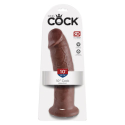 KING COCK 10 INCH COCK BROWN