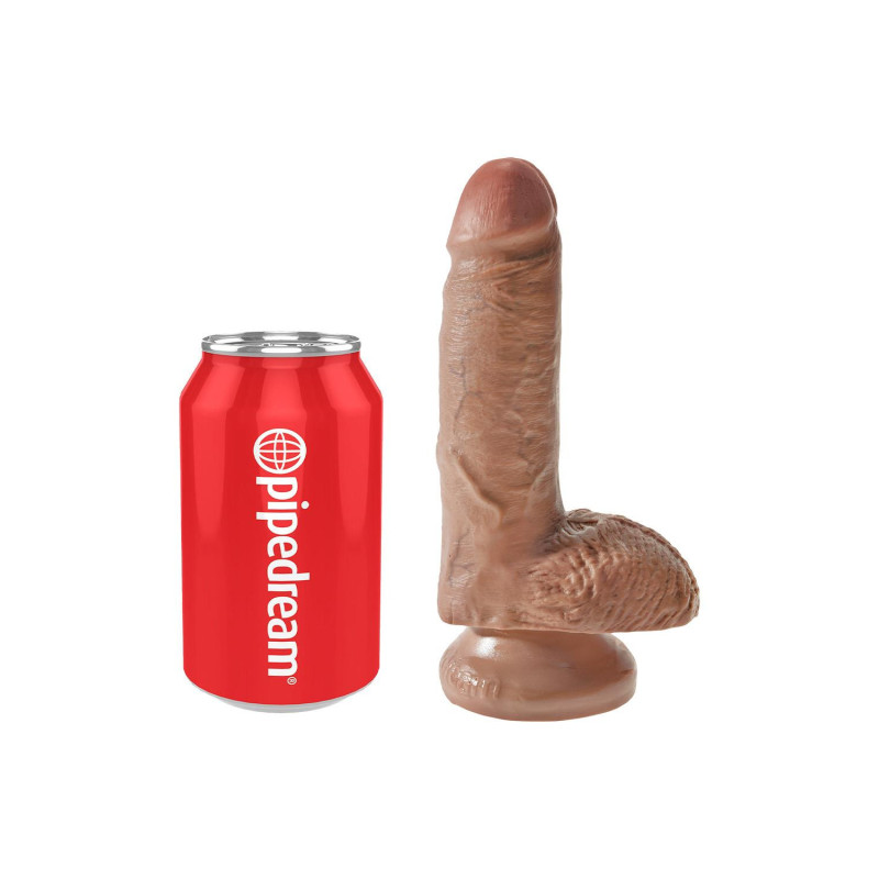 KING COCK 7 INCH COCK WITH BALLS TAN