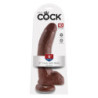 KING COCK 9 INCH COCK WITH BALLS BROWN