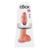 KING COCK 10 INCH COCK WITH BALLS LIGHT