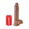 KING COCK 10 INCH COCK WITH BALLS TAN