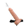 FETISH FANTASY SERIES 9 INCH SQUIRTING HOLLOW STRAP-ON LIGHT