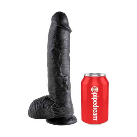 KING COCK 10 INCH COCK WITH BALLS BLACK