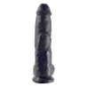 KING COCK 10 INCH COCK WITH BALLS BLACK