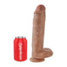 KING COCK 11 INCH COCK WITH BALLS TAN