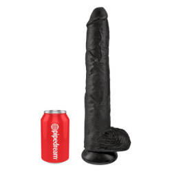 KING COCK 14 INCH COCK WITH BALLS BLACK