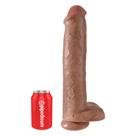 KING COCK 15 INCH COCK WITH BALLS TAN