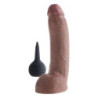 KING COCK 9 INCH SQUIRTING COCK WITH BALLS BROWN