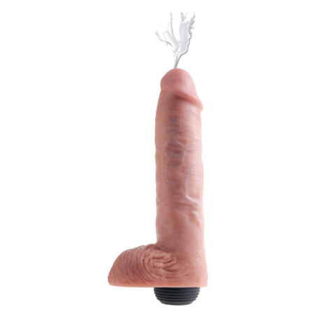 KING COCK 11 INCH SQUIRTING COCK WITH BALLS LIGHT