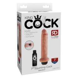 KING COCK 7 INCH SQUIRTING COCK LIGHT