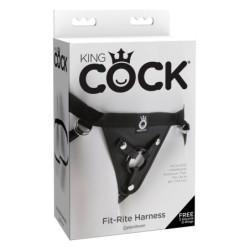 KING COCK FIT RITE HARNESS BLACK