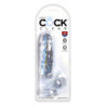 KING COCK CLEAR 6 INCH COCK WITH BALLS CLEAR