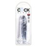 KING COCK CLEAR 6 INCH CLEAR