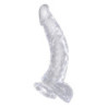 KING COCK CLEAR 7.5 INCH COCK WITH BALLS CLEAR