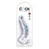 KING COCK CLEAR 7.5 INCH COCK WITH BALLS CLEAR