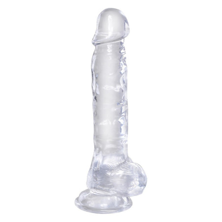 KING COCK CLEAR 8 INCH COCK WITH BALLS CLEAR