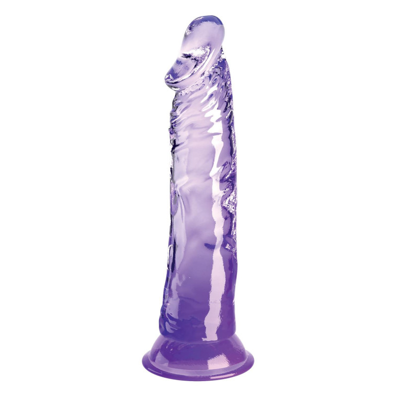 KING COCK CLEAR 8 INCH PURPLE