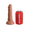 KING COCK ELITE 6 INCH DUAL DENSITY SILICONE COCK TAN