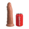 KING COCK ELITE 8 INCH DUAL DENSITY SILICONE COCK TAN