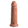 KING COCK ELITE 8 INCH DUAL DENSITY SILICONE COCK TAN