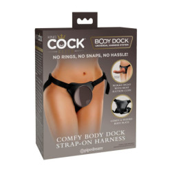 KING COCK ELITE COMFY BODY DOCK STRAP-ON HARNESS BLACK