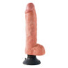 KING COCK 10 INCH VIBRATING COCK WITH BALLS LIGHT