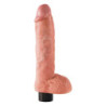 KING COCK 10 INCH VIBRATING COCK WITH BALLS LIGHT