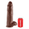 KING COCK 12 INCH COCK WITH BALLS BROWN