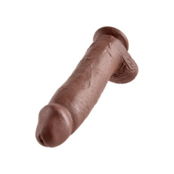 KING COCK 12 INCH COCK WITH BALLS BROWN