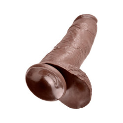 KING COCK 12 INCH COCK WITH BALLS BROWN