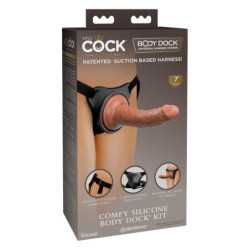 KING COCK ELITE COMFY SILICONE BODY DOCK KIT BLACK