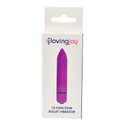 Loving Joy 10-Functie Paarse Bullet Vibrator