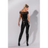 GP DATEX OFF SHOULDER CATSUIT BLACK, L