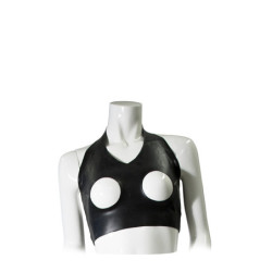 GP DATEX TOP WITH CUT-OUT BREASTS, M